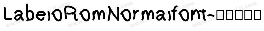 Labelo Rom Normal font字体转换